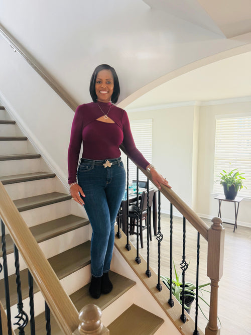 FRONT CUTOUT LONG SLEEVES BODYSUIT (+colors)