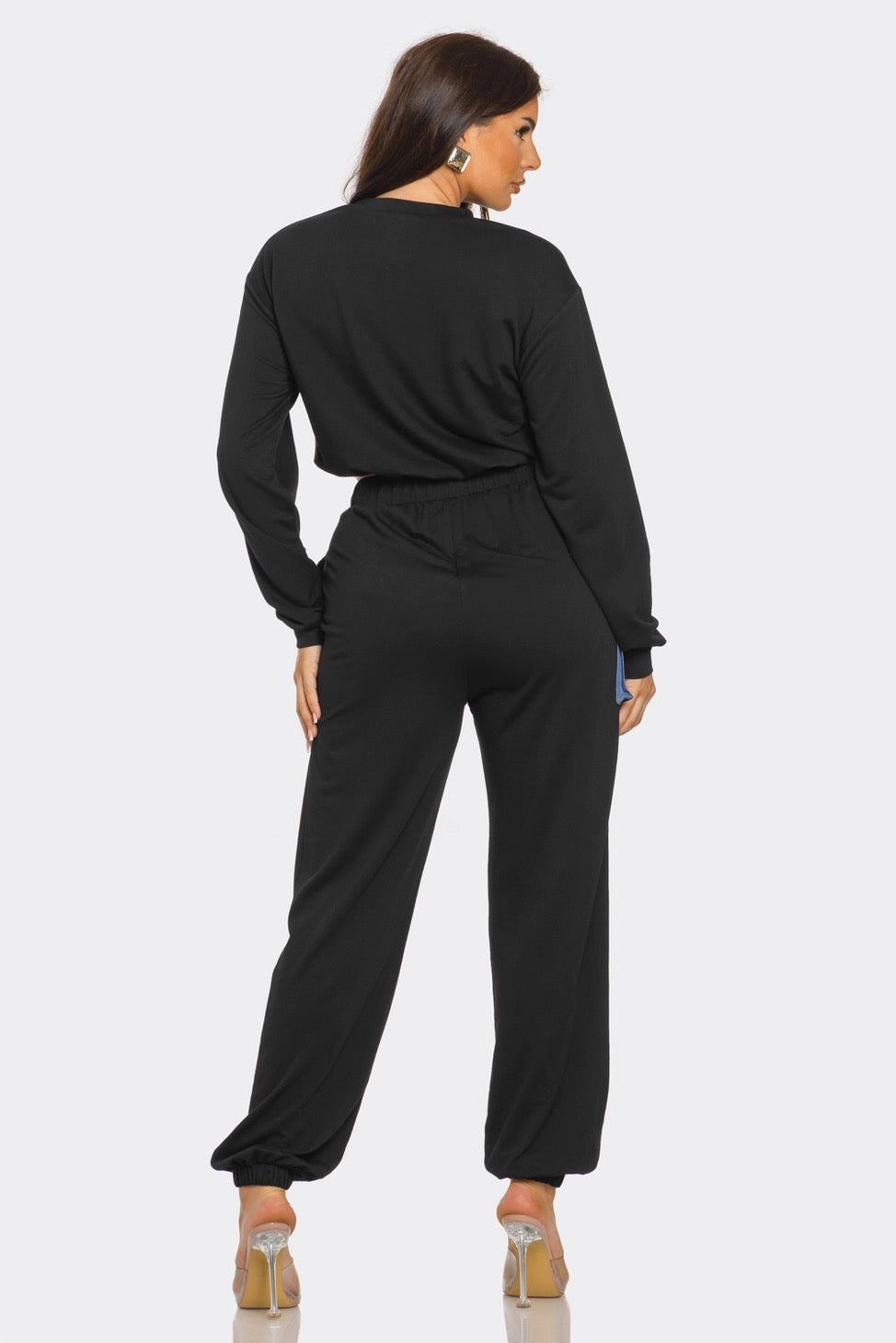 COLOR-BLOCK PANTS SET