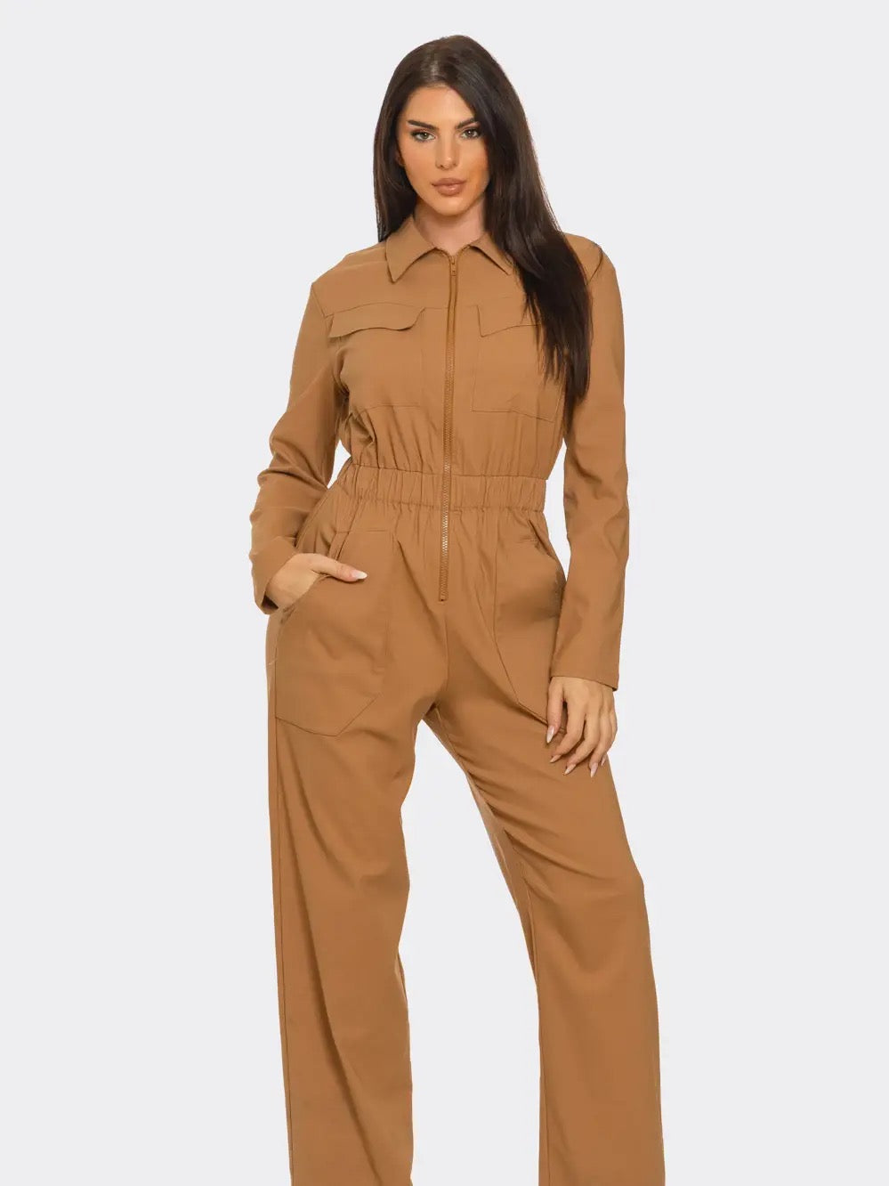 UTILITY ZIP JUMPSUIT