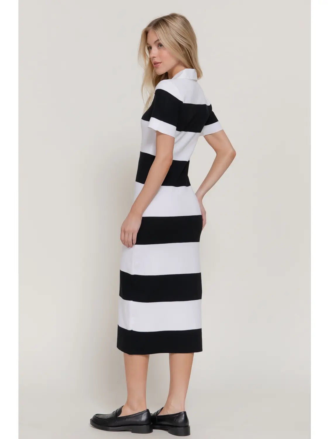 KNIT POLO DRESS