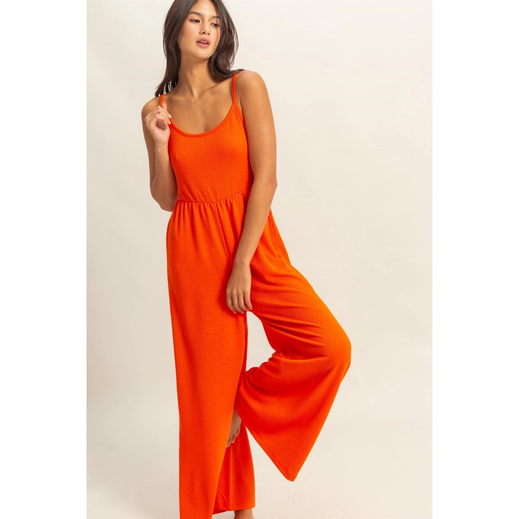 SCOOP NECK JUMPSUIT