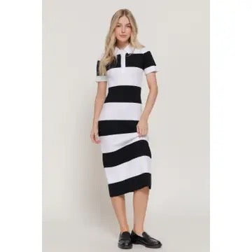 KNIT POLO DRESS