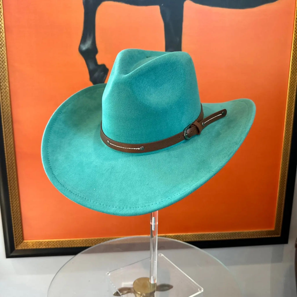 CLASSIC VEGAN SUEDE WESTERN HAT (+colors)