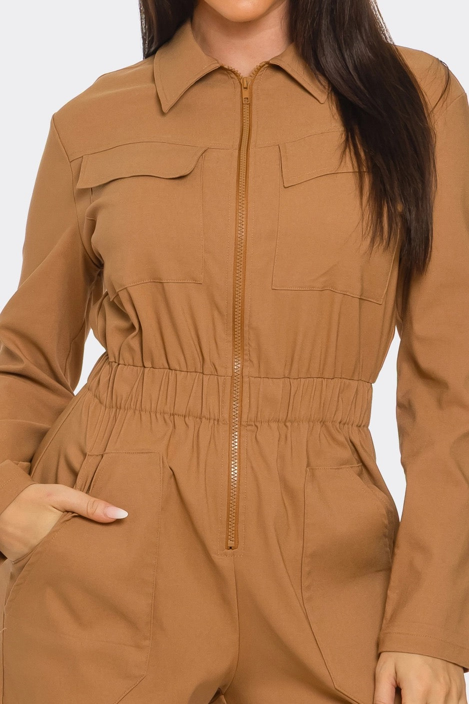 UTILITY ZIP JUMPSUIT
