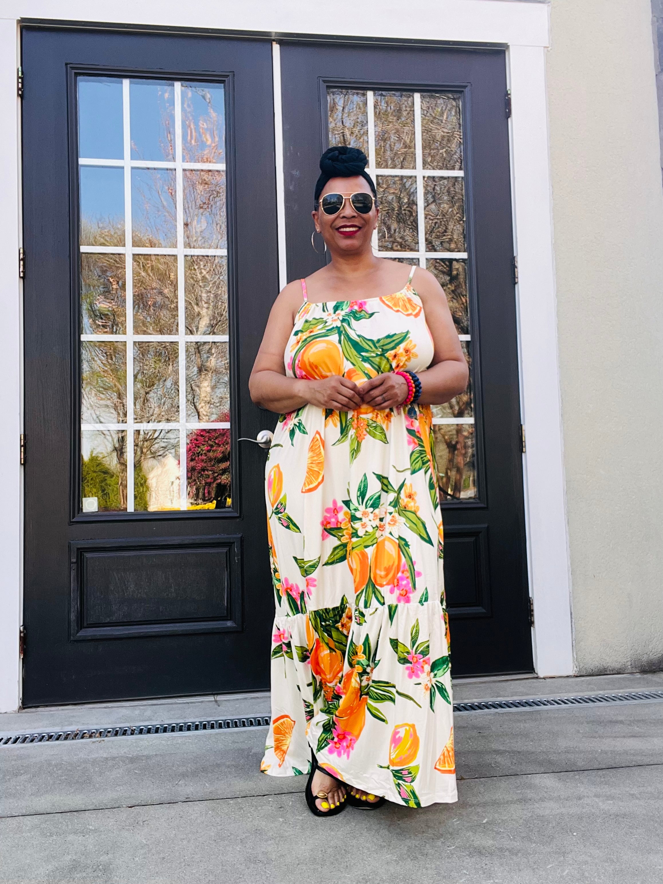 SUMMER TROPICAL MAXI DRESS