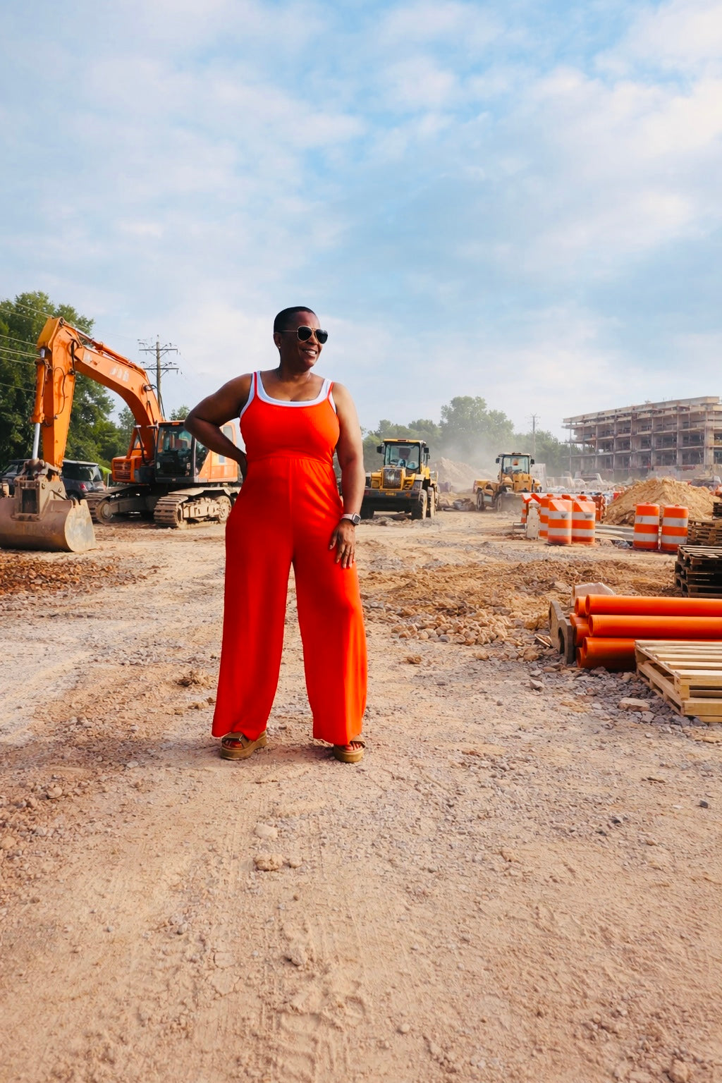 SCOOP NECK JUMPSUIT