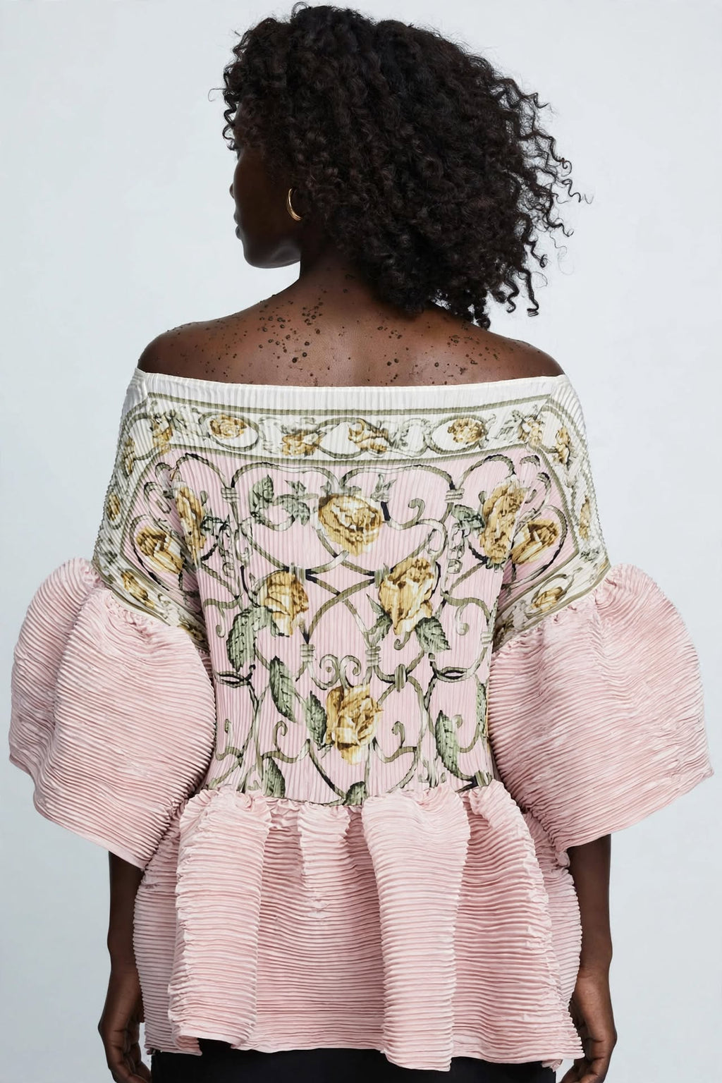 PRINT PLEATED TUNIC