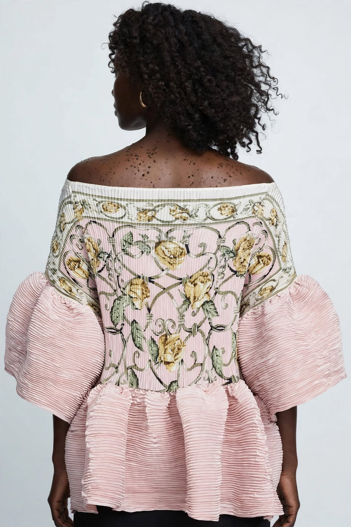 PRINT PLEATED TUNIC
