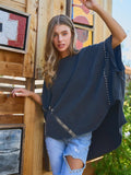 STAR STUDDED HIGH LOW TEE
